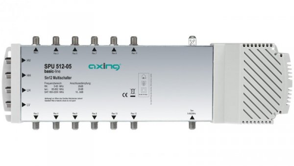 Multiswitch 5/12 SPU 512-05 z pasywną naziemną 5 wejść / 12 wyjść SPU 512-05