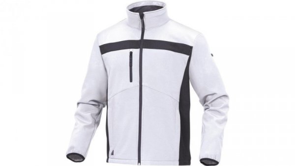 Bluza z Softshell Poliestru i elastanu kolor biało-szary rozmiar S LULE2BCPT