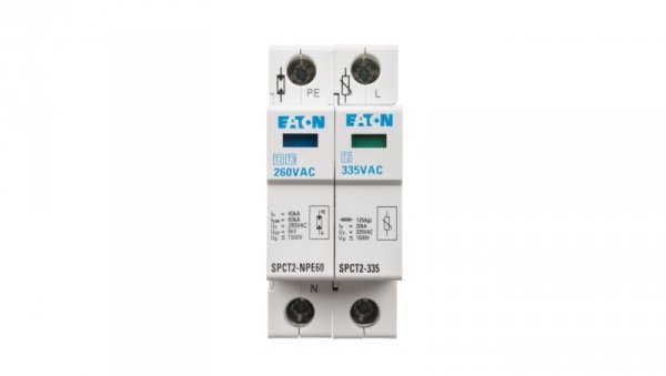 Ogranicznik przepięć Typ T2 2F 20kA 1.4kV SPCT2-335-1+NPE 167621