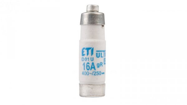 Wkładka bezpiecznikowa D01 16A gR 400V D01UQ16A E14 004311005