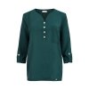  Bluzka z guzikami - Zielona - numoco 259-2