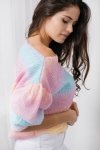 Pastelowy Sweter Tęcza - LS336 - 13