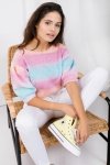 Pastelowy Sweter Tęcza - LS336 - 3