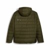 Męska kurtka sportowa Puma Essentials Hooded Padded Ciemna zieleń