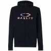 Bluza z kapturem Męska Oakley Bark Fz Hoodie 2.0 Czarny
