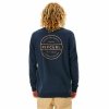 Bluza bez kaptura Męska Rip Curl Re Entry Crew Granatowy