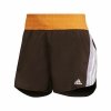 Krótkie Spodenki Sportowe Damskie Adidas Hyperglam Brązowy