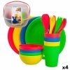Zestaw piknikowy Aktive 22,5 x 1,5 x 22,5 cm polipropylen (4 Sztuk)