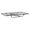 składana półka Kinvara W4172P-350 PDQ Czarny 37.5 x 23 x 13 cm (8 Sztuk)