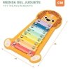 Ksylofon Woomax Lew Drewno 16 x 2,5 x 26 cm (6 Sztuk)
