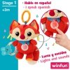 Grzechocząca przytulanka Winfun Lis 13,5 x 26,5 x 7,5 cm (6 Sztuk)