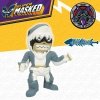 Figurki Superbohaterów Eolo Super Masked Jaw Boy 14 x 16 x 8,5 cm Elastyczny (12 Sztuk)