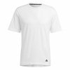 Koszulka z krótkim rękawem Męska Adidas Base Biały