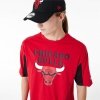 Koszulka z krótkim rękawem Męska New Era NBA MESH PANEL OS TEE CHIBU 60435481  Czerwony (XL)
