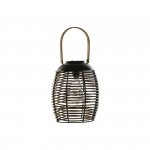 Lampa słoneczna DKD Home Decor Brązowy Czarny Bambus Rattan 22 x 22 x 39 cm