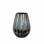 Wazon Romimex Niebieski Czarny Niebieski/Czarny Ceramika 23 x 28 x 23 cm