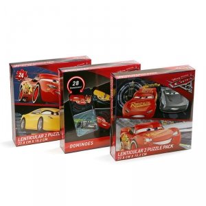 zestaw puzzli i domina Cars 3 Sztuk