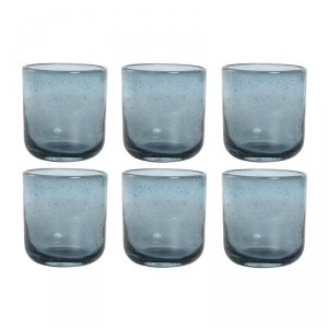 Zestaw kieliszków Home ESPRIT Niebieski Szkło 320 ml (6 Sztuk)