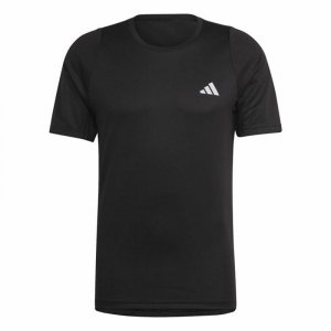 Koszulka z krótkim rękawem Męska Adidas Run Icons 3S T Czarny