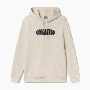Bluza z kapturem Męska Puma Ess+ Graphic Hoodie Fl Beżowy