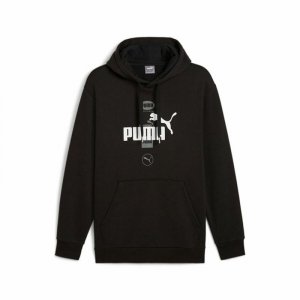 Bluza z kapturem Męska Puma Puma Power Graphic Czarny