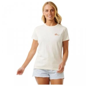 Koszulka z krótkim rękawem Damska Rip Curl Wild Bloom Biały