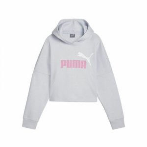 Bluza z Kapturem dla Dziewczynki Puma Ess Logo Cropped Hoodie G