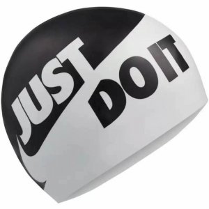 Czepek Pływacki Nike Jdi Slogan Czarny
