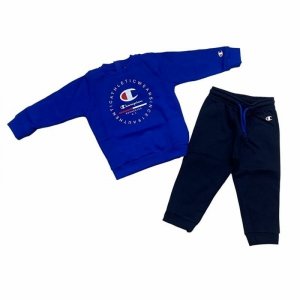 Zestaw Sportowy dla Dziecka Champion Crewneck Suit  Niebieski
