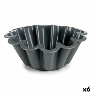 Forma do Wyrobów Cukierniczych Kinvara HH477 Jasnoszary Ciemny szary Silikon 1,5 L 24,5 x 10 x 24,5 cm (6 Sztuk)