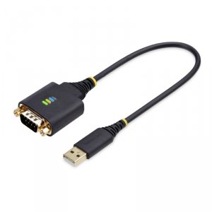 Kabel USB Startech 1P1FFC-USB-SERIAL Czarny 30 cm
