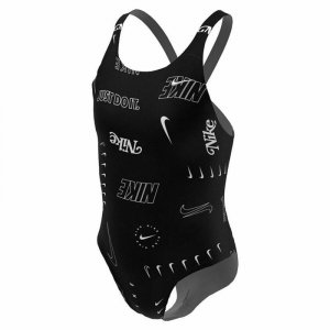 Strój Kąpielowy dla Dziewczynki Nike Fastback  Czarny