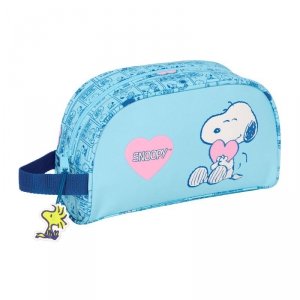 Torba podróżna Snoopy Love Jasnoniebieski 26 x 16 x 9 cm