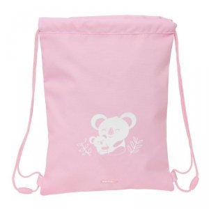 Worek na buty ze sznurkami Safta Koala Różowy 26 x 34 x 1 cm