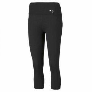 Długie Spodnie Dresowe Puma Train Favorite Forever High Waist 3/4 Czarny Kobieta