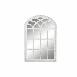 Lustro ścienne DKD Home Decor Biały Cottage Okno 81 x 3 x 121,5 cm