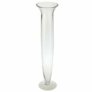 Wazon DKD Home Decor Szkło Przezroczysty (14 x 14 x 60 cm)