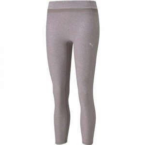 Rajstopy Sportowe Puma Studio Yogini Luxe Mesh Inset Szary Liliowy