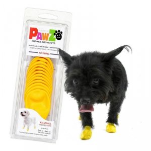 Buty Pawz Pies 12 Sztuk Żółty Rozmiar XXS
