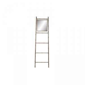 Stojący Wieszak na Ręczniki DKD Home Decor Lustro Metal Musztarda (55 x 3 x 190 cm)