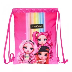 Plecak Worek Dziecięcy Rainbow High Fuksja 26 x 34 x 1 cm