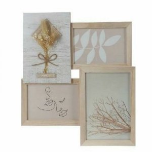 Ramka na Zdjęcia DKD Home Decor 31 x 2,4 x 34 cm Szkło Naturalny Shabby Chic