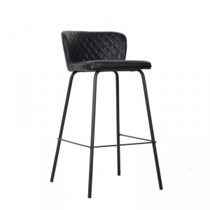 Taboret DKD Home Decor 40 x 42,5 x 81,5 cm Czarny Niebieski Metal Granatowy