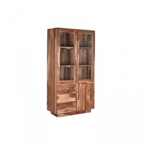 Ekspozytor stojący DKD Home Decor Szkło Drewno kauczukowe 100 x 42 x 190 cm