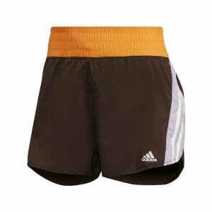 Krótkie Spodenki Sportowe Damskie Adidas Hyperglam Brązowy