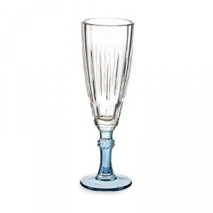 Kieliszek do szampana Vivalto Exotic Niebieski Szkło 170 ml (6 Sztuk)