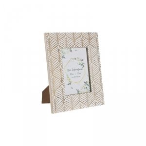 Ramka na Zdjęcia DKD Home Decor 22,5 x 2 x 28 cm Szkło Brązowy Biały Drewno mango Miejska