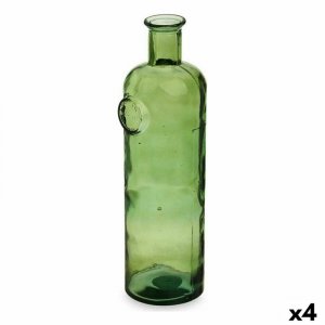 Butelka Stamp Kolor Zielony 14 x 44 x 13 cm Dekoracja (4 Sztuk)