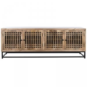 Kredens DKD Home Decor Szkło Drewno mango 170 x 40 x 65 cm