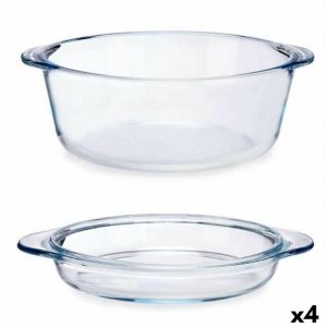 Garnek z Pokrywką Pasabahce 1017138-59003 Przezroczysty 2,1 L (4 Sztuk)